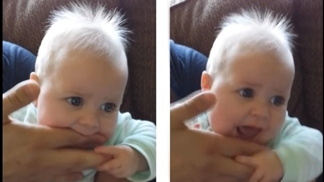 Ce bébé est très bavard. Et il va vous mettre de bonne humeur