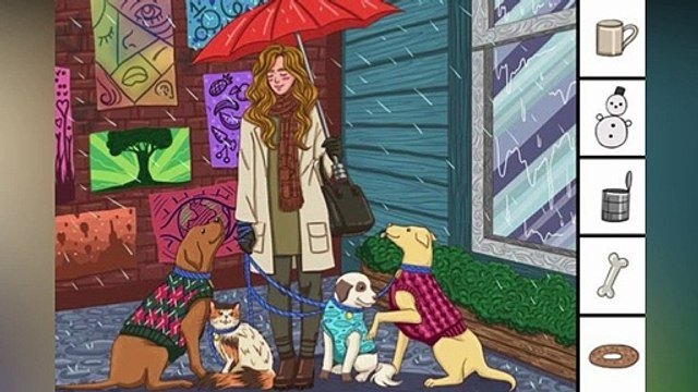 Votre mission, Trouvez les 5 objets cachés dans l’image