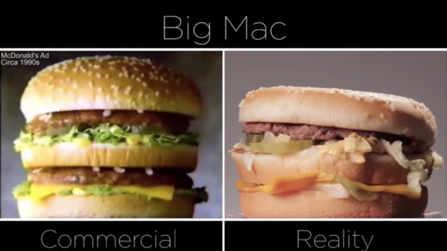 Les burgers sont appétissants dans les publicités. Mais la réalité est souvent bien différente