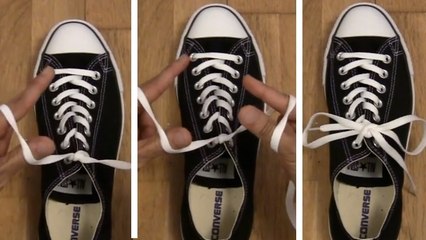 Cette astuce est incroyable. Vous pourrez lacer vos chaussures en une seconde