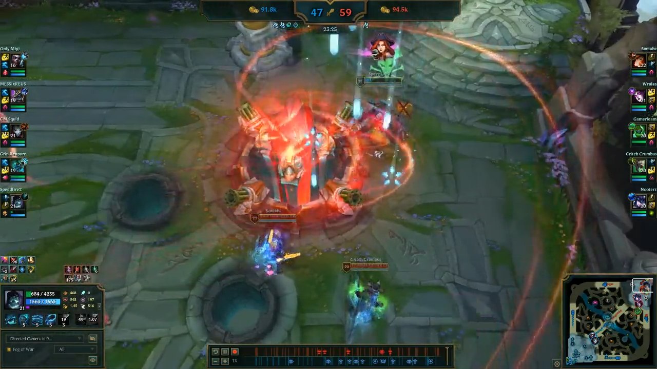 LoL - Yorick sale velozmente de base para acabar la partida rápidamente