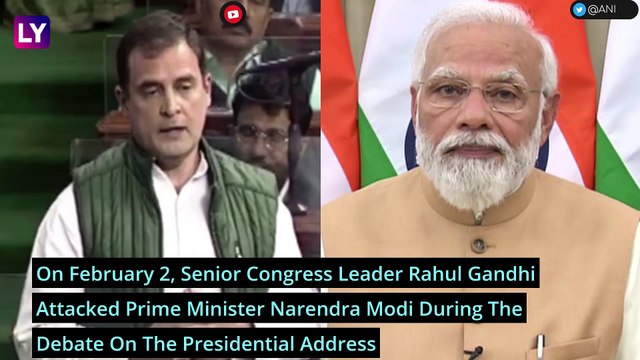 Rahul Gandhi In Budget Session Of Parliament, Slams BJP, Says India A 'Union Of States'