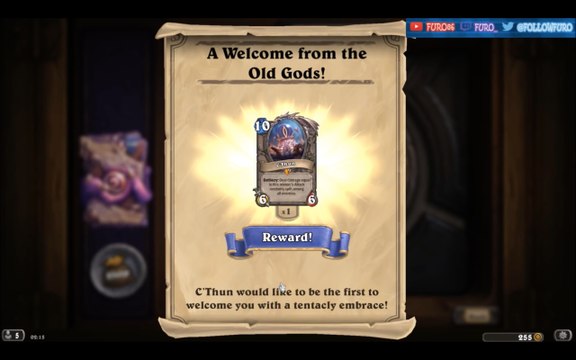Hearthstone : obtenir 13 paquets gratuits de la nouvelle extension Les Murmures des Dieux très anciens !