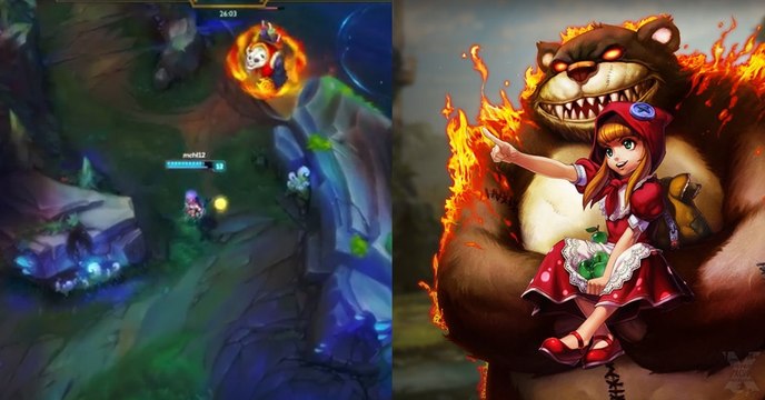 League of Legends : la technique très simple avec pour piéger un adversaire avec Annie et son Tibbers