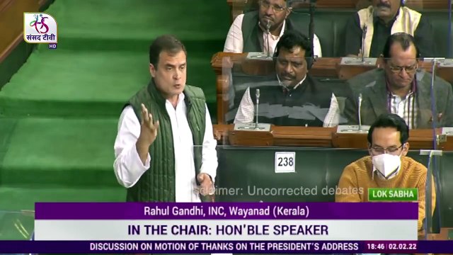 Rahul Gandhi’s Remarks Motion of Thanks on the President's Address in Lok Sabha