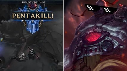 League of Legends : il prend un pentakill avec Sion de la manière la plus badass qui soit