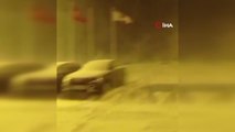Son dakika haber... Uludağ'da gece etkili olan kar fırtınası kameralara böyle yansıdı