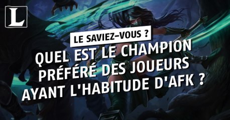 League of Legends : quel est le champion préféré des joueurs ayant l'habitude d'AFK ?