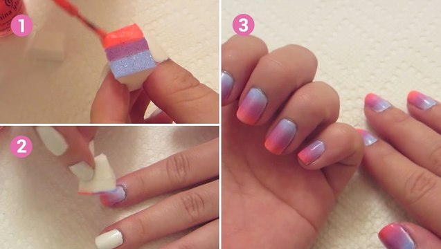 Réalisez une superbe manucure façon ombré en quelques minutes seulement