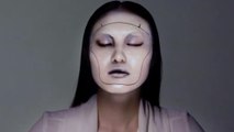 De magnifiques effets visuels apparaissent sur le visage de cette jeune femme grâce à une technologie unique
