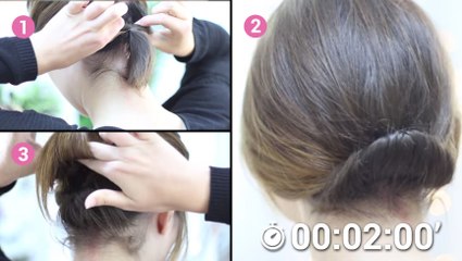 Réaliser un chignon très chic pour cheveux courts