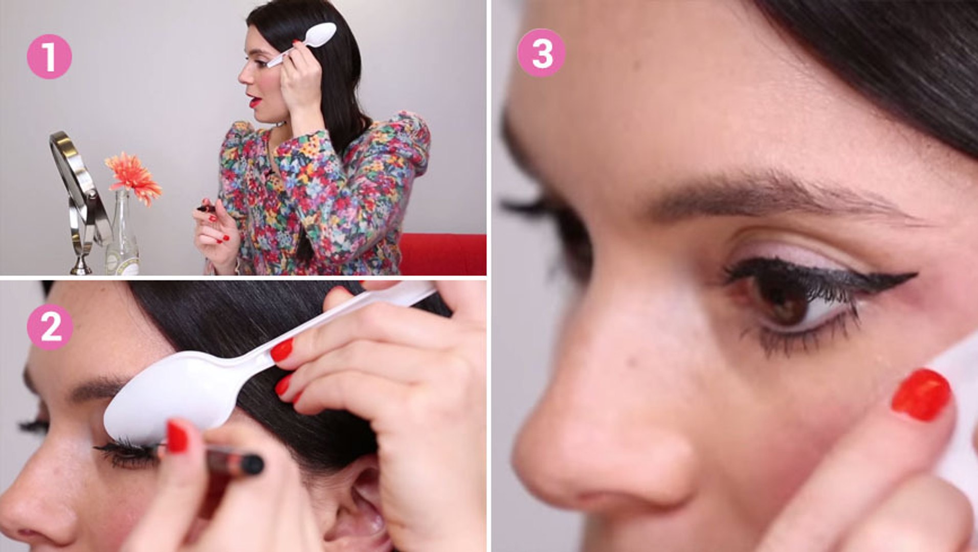 Comment Faire Un Trait D eye Liner Avec Une Cuillere Dessiner un trait d'eyeliner parfait grâce à une petite cuillère - Vidéo  Dailymotion