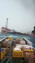 Petrol taşıyan dev gemide korkunç patlama!