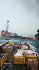 Petrol taşıyan dev gemide korkunç patlama!