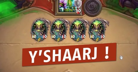 Hearthstone : découvrez tout ce qu'il est possible de faire avec l'impressionnante légendaire Y'Shaarj !