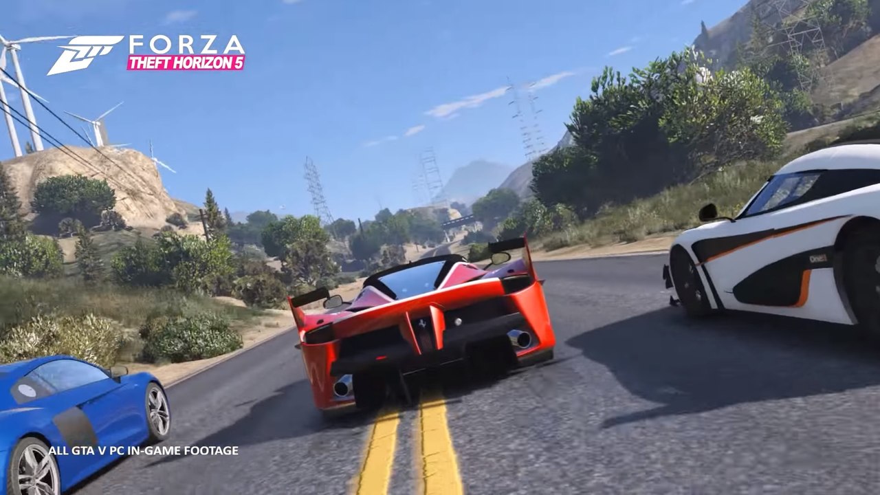 GTA 5 : le trailer de Forza Horizon 3 entièrement recréé dans GTA 5