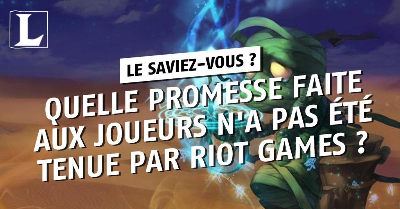 League of Legends : quelle promesse faite aux joueurs n'a pas été tenue par Riot Games ?
