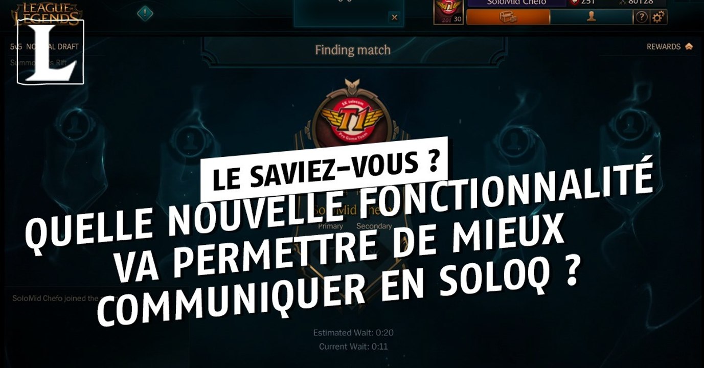 League of Legends : quelle nouvelle fonctionnalité va permettre de mieux communiquer en soloQ ?