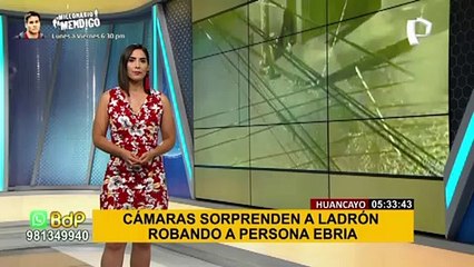 Huancayo: asalta a ebrio y al no encontrarle nada, le roba las zapatillas