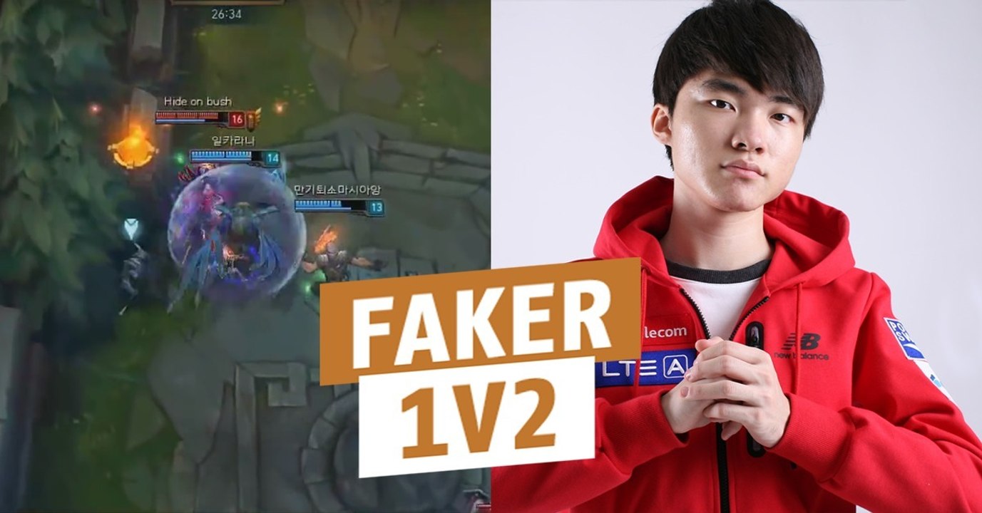 League of Legends : Faker détruit ses adversaires dans un combat en 1v2