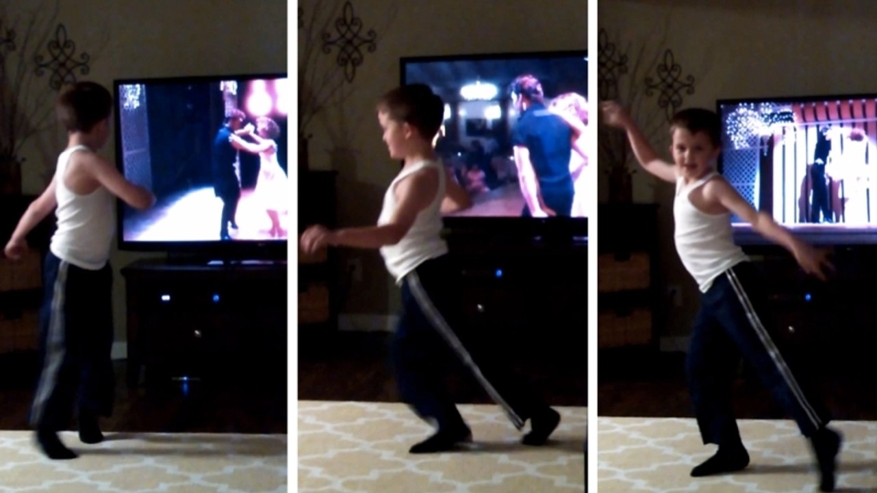 Ce petit garçon exécute la chorégraphie de Dirty Dancing à la perfection. Un vrai talent brut !