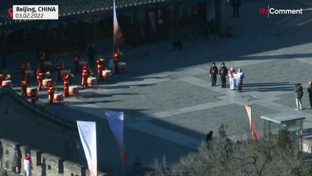 Эстафета олимпийского огня прошла по Великой китайской стене