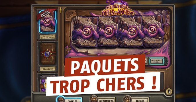 Hearthstone : la communauté se plaint du prix des paquets de cartes !
