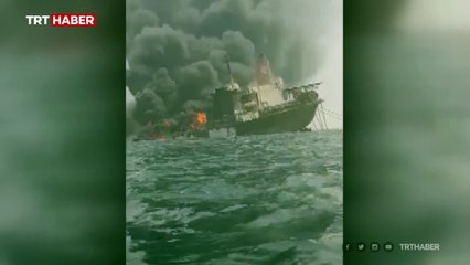Nijerya açıklarındaki petrol gemisinde patlama