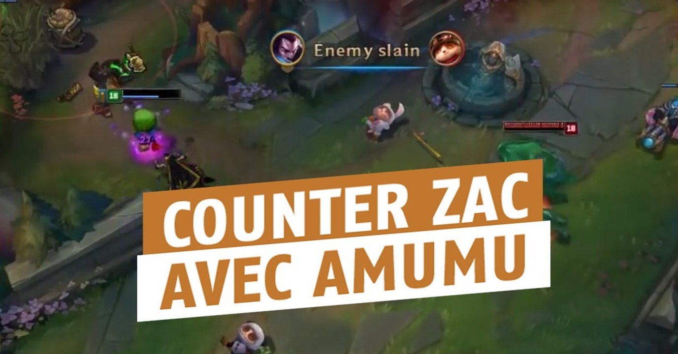 League of Legends : comment counter facilement l'engage d'un Zac avec Amumu