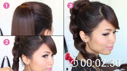 Réalisez facilement une élégante queue de cheval bulle