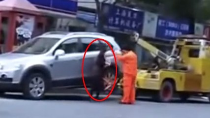 Cette femme a trouvé un moyen radical pour éviter la fourrière. Vous allez mourir de rire