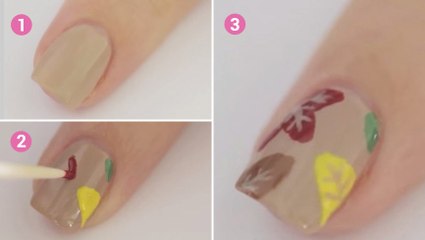 Réalisez un magnifique nail art automnal