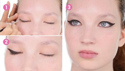 Réalisez un maxi eyeliner pour un look rock