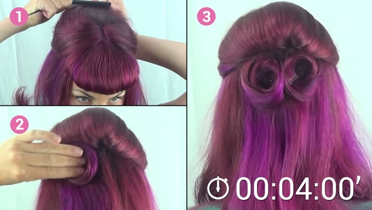 Apprenez à réaliser une coiffure de pin-up en q...