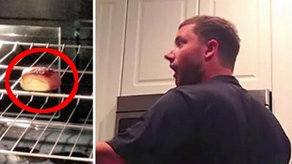 Cet homme fait une drôle de découverte dans la cuisine. Il va pleurer en comprenant sa signification...