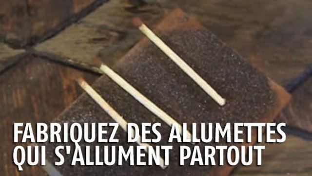 Ces allumettes peuvent s'allumer partout. Plus besoin d'une boite pour les faire fonctionner !