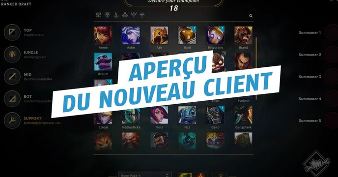 League of Legends : Riot Games dévoile un aperçu du nouveau client