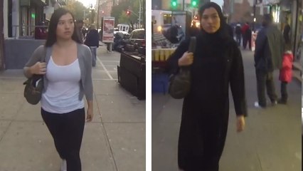 Cette femme s'est exposée au harcèlement de rue en voile intégral. Et voilà le résultat