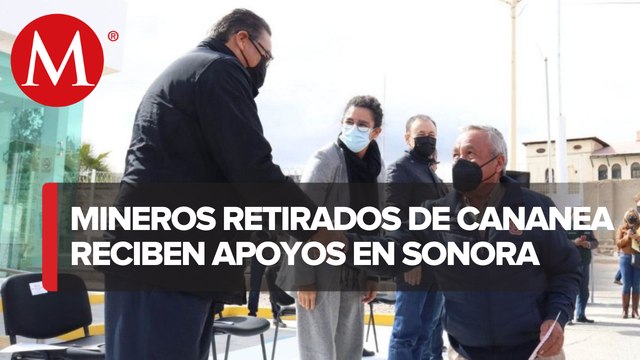 Gobierno de México entrega apoyos solidarios a ex mineros de Cananea