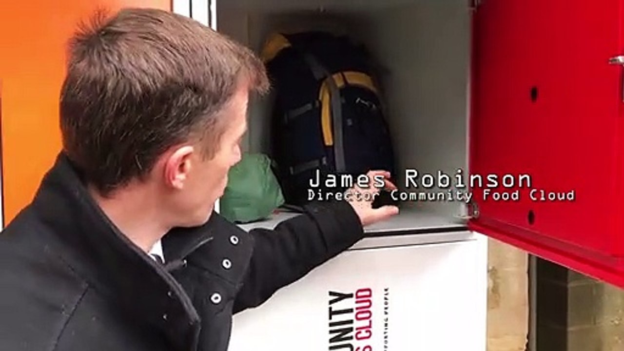 New Community Food Cloud lockers in the grounds of Christ Church St Leonards.