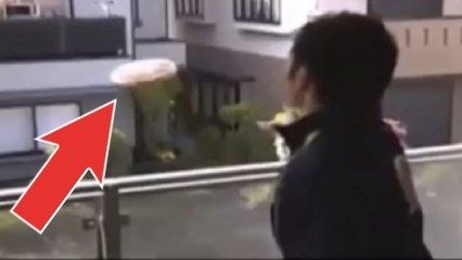 Ce pro du frisbee a réalisé une prouesse incroyable avec une pizza… Hallucinant !