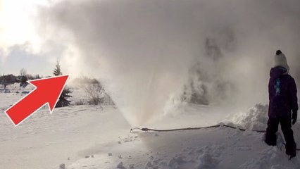 Il a mis son arrosoir en marche à -48 degrés. Il ne s'attendait pas à ce qui s'est produit ensuite