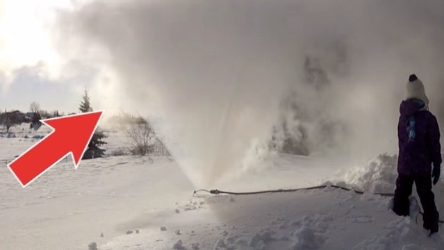 Il a mis son arrosoir en marche à -48 degrés. Il ne s'attendait pas à ce qui s'est produit ensuite