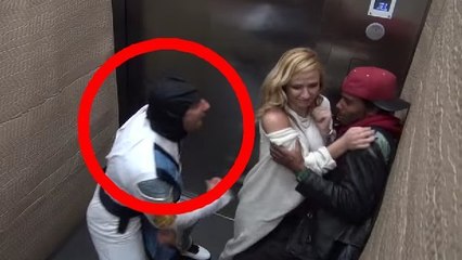 Ces gens ont fait une drôle de rencontre dans l'ascenseur. Comment vont-ils réagir ?