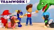 Paw Patrol Toys Teamwork Challenge with Funlings and Dinosaur Toys for Kids in this Toy Trains 4U Full Episode English Paw Patrol Dino Rescue Video for Kids Toy Story