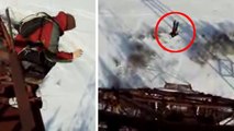 Ce parachutiste à filmé son saut depuis le haut d'une grue. Des images à couper le souffle