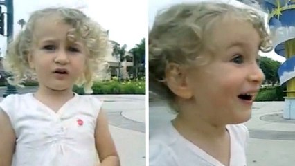 Cette petite fille ne sait pas qu'elle va à Disneyland. Sa réaction est adorable !