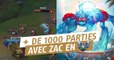 League of Legends : il a joué plus de 1000 parties avec Zac en Diamant