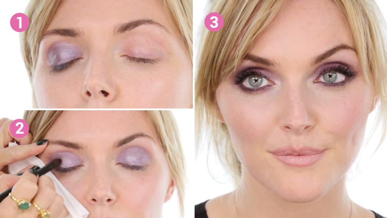 Réalisez un maquillage lavande, une couleur tendance pour cet hiver !