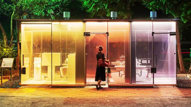 Mehr Sicherheit: Japan setzt auf durchsichtige Toilettenhäuschen